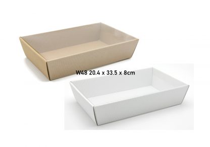 Pudełko, koszyk W48 + folia 20.4x33.5x8cm