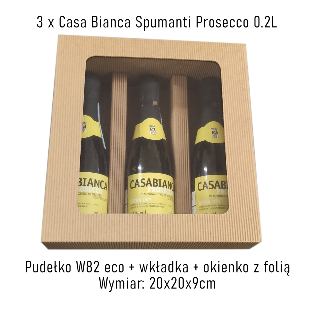 Pudełko na 3 x Casa Bianca Spumanti Prosecco 0.2L