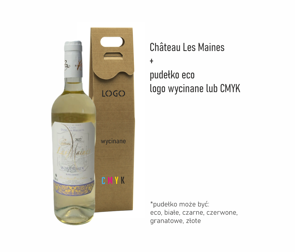 Château Les Maines z pudelkiem