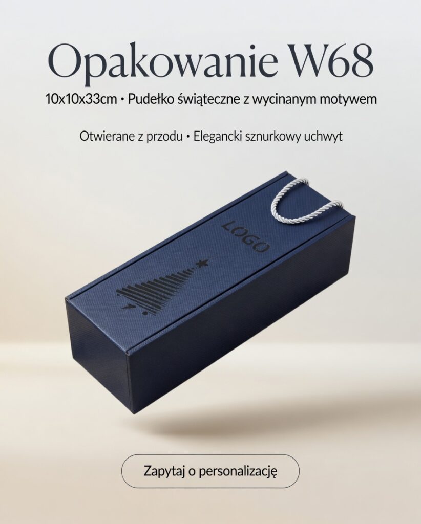 świąteczne opakowanie w68 na wino szampana prosecco