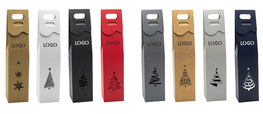 świąteczne pudełko na wino