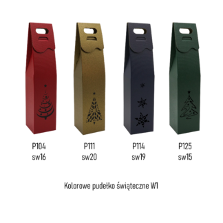 Kolorowe pudełko świąteczne W1