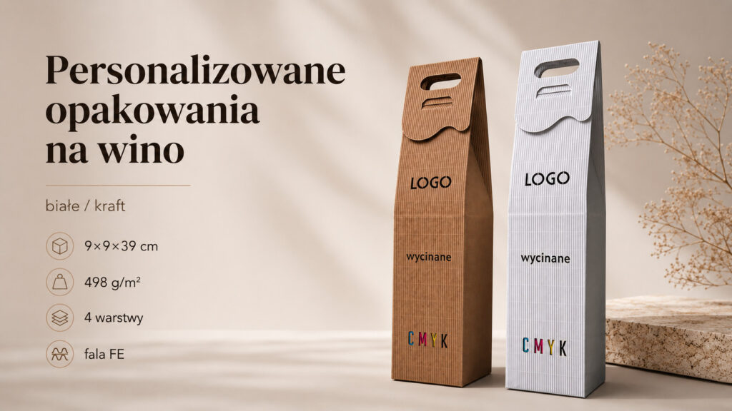 pudełka na wino z logo